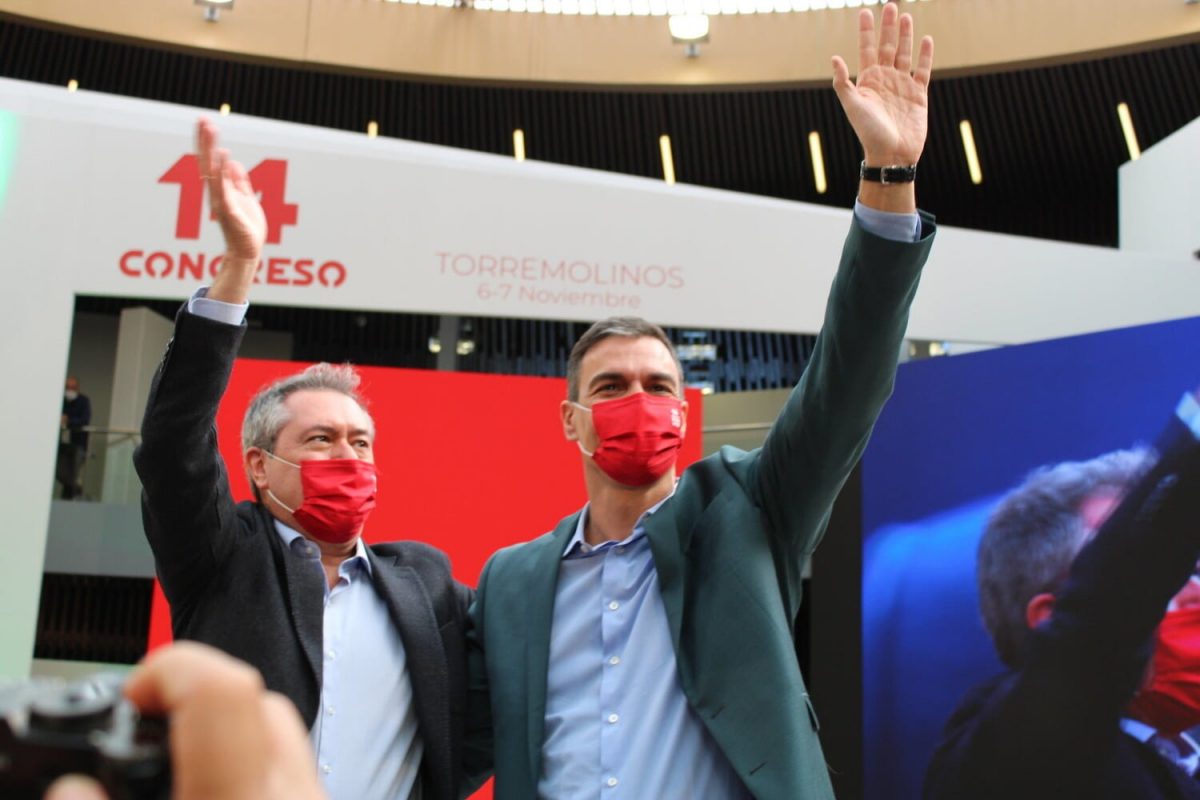 Pedro Sánchez arropa a Juan Espadas en el 14 Congreso del PSOE de Andalucía / PSOE