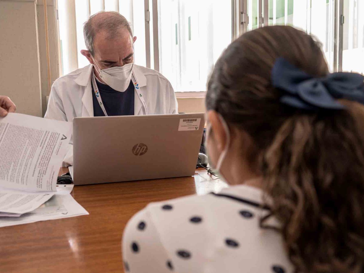 Vacunación en el CEIP Fuentenueva, Granada