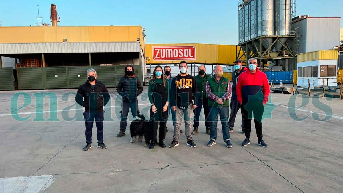 Trabajadores de Zumosol en las instalaciones de Palma del Río (Córdoba) / EA