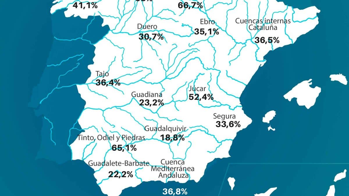 Imagen de las reservas hídricas en España / EA