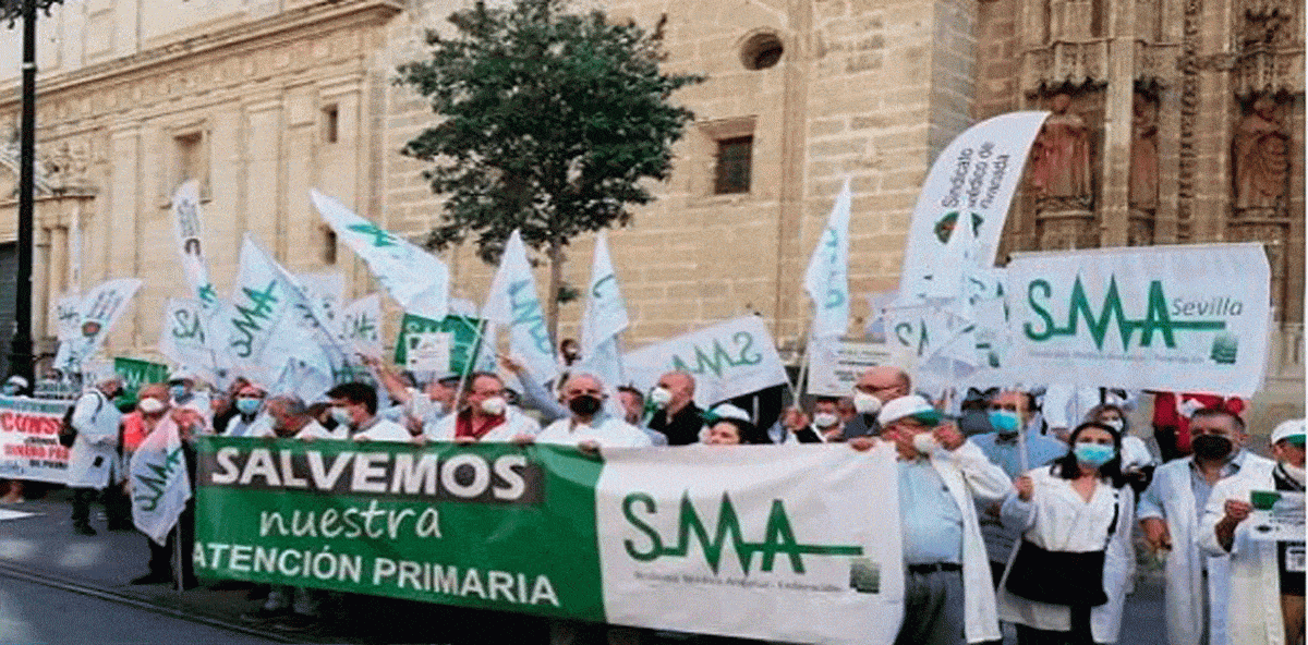 Manifestación del Sindicato Médico Andaluz