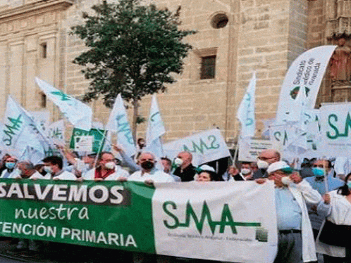 Manifestación del Sindicato Médico Andaluz