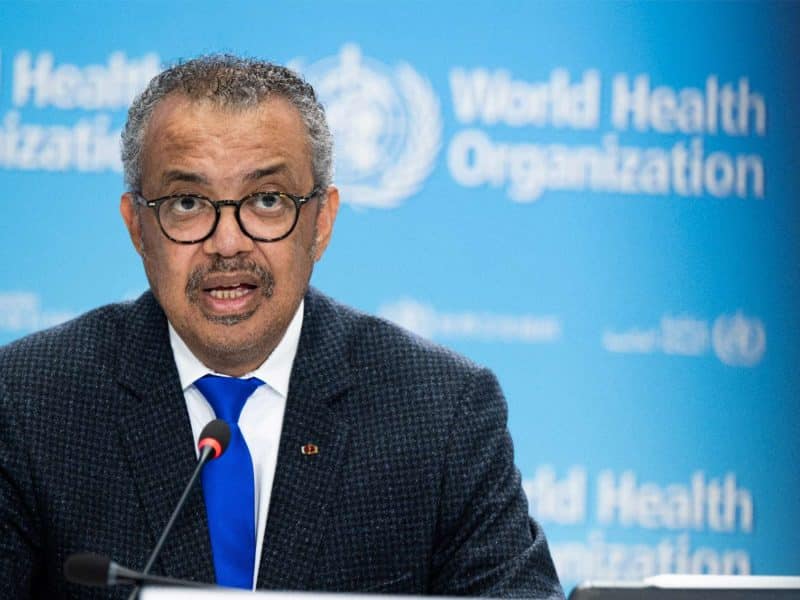 Tedros Adhanom Ghebreyesus, director general de la OMS, declarando el fin de la emergencia sanitaria por el Covid-19