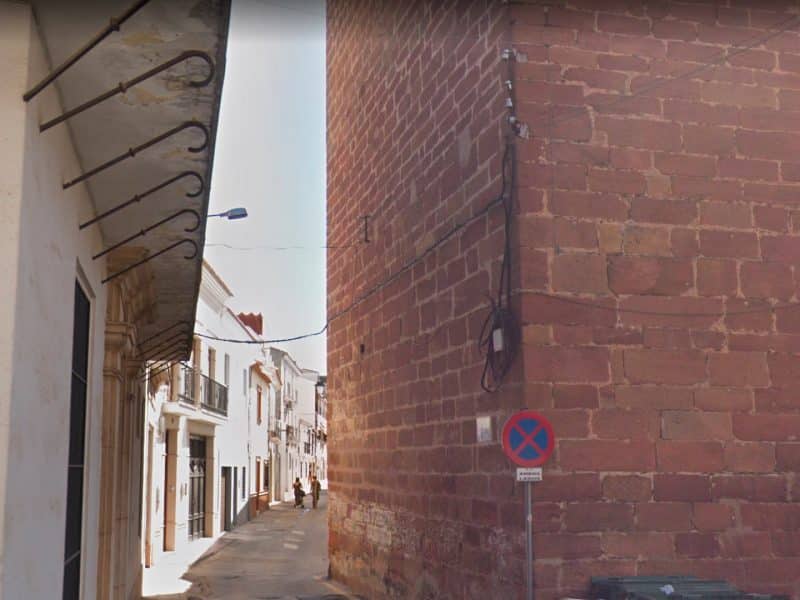 Calle Las Monjas, Andújar, lugar del suceso que acabó con la muerte de un policía / Google Maps