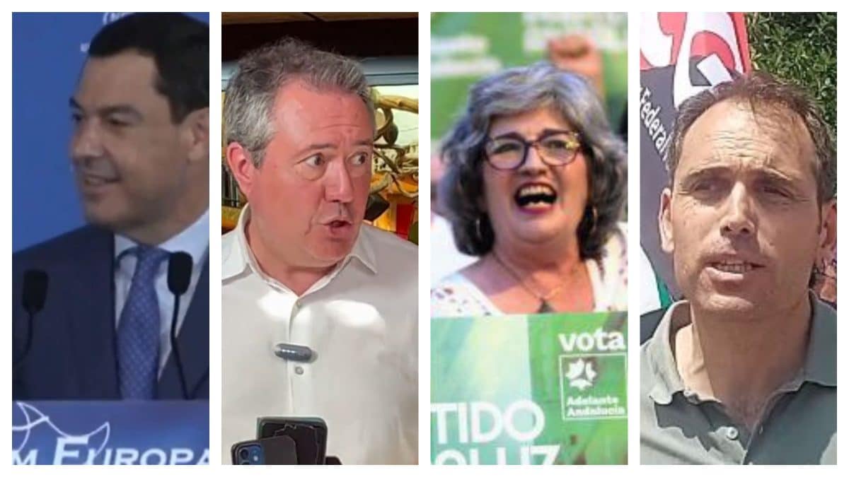 Los representantes andaluces de los partidos que llegan a las elecciones generales