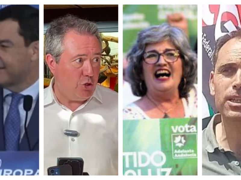 Los representantes andaluces de los partidos que llegan a las elecciones generales