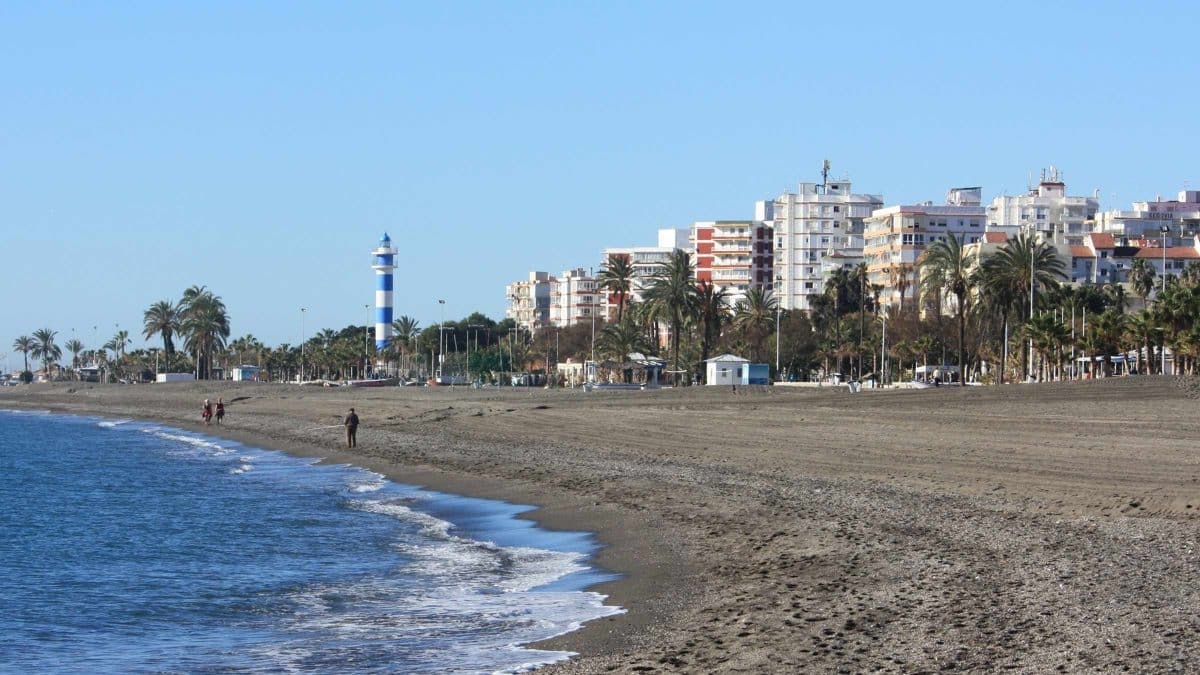 La playa de Torre del Mar, lugar de los hechos