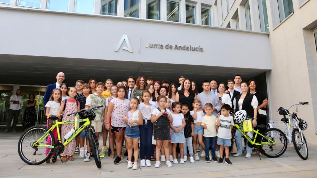 Alumnos de los centros premiados