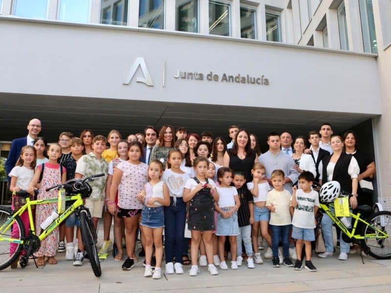 Alumnos de los centros premiados