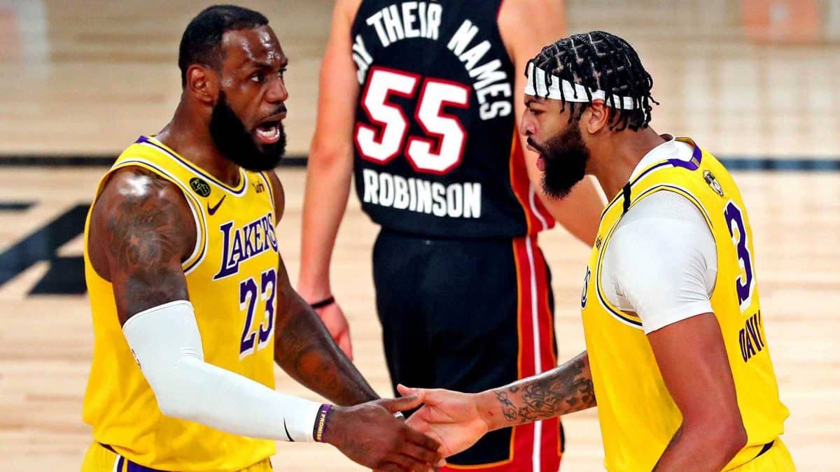 LeBron James y Anthony Davis, estrellas de los Lakers / RTVE