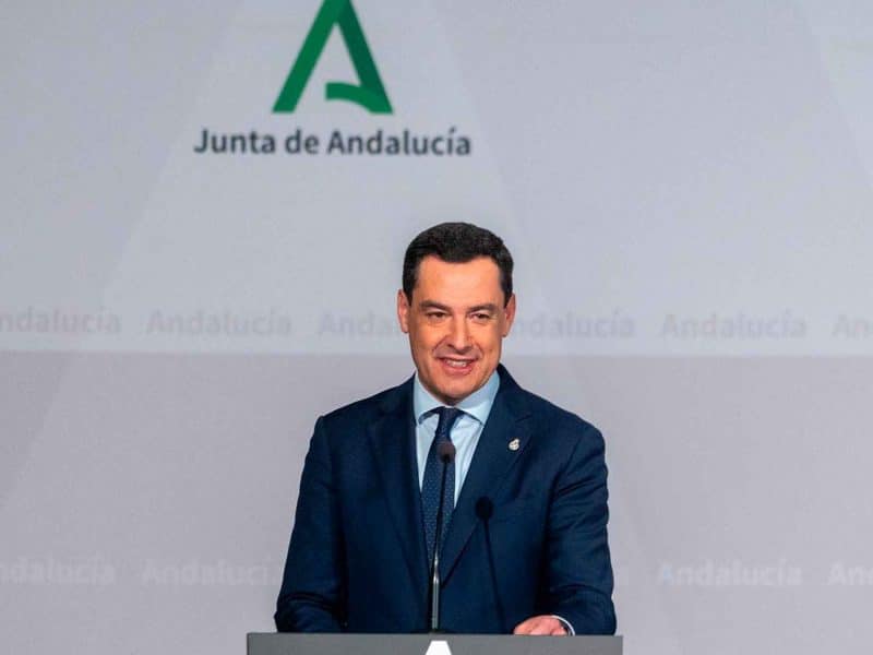 El Presidente de la Junta de Andalucía, Juanma Moreno