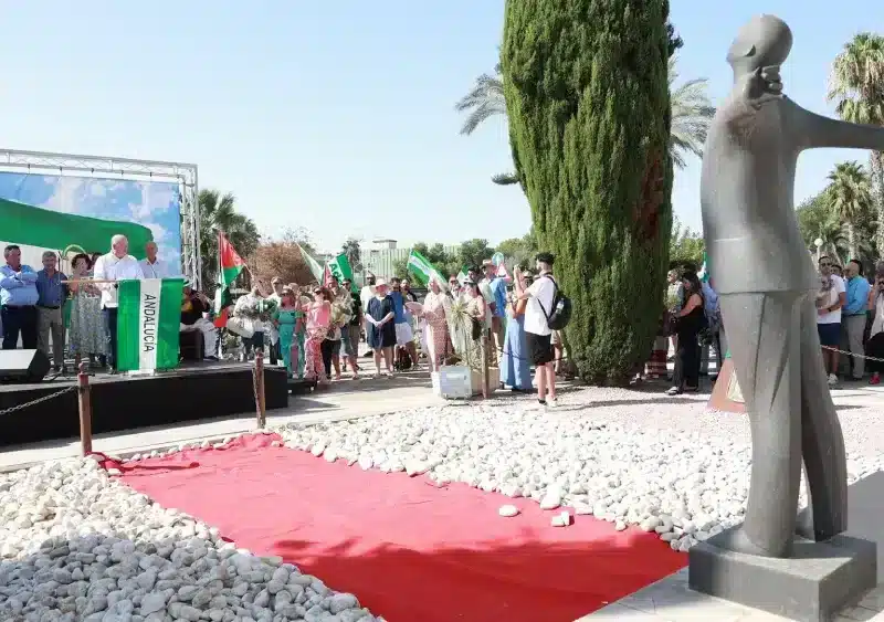 El presidente de la Fundación Blas Infante, Javier Delmás Infante, interviene durante el acto de conmemoración del aniversario del fusilamiento. A 10 de agosto de 2024, en Sevilla (Andalucía, España). (Foto de archivo). - Rocío Ruz - Europa Press