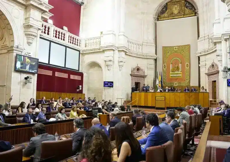 Imagen de archivo del Pleno del Parlamento andaluz. - JOAQUÍN CORCHERO/PARLAMENTO DE ANDALUCÍA