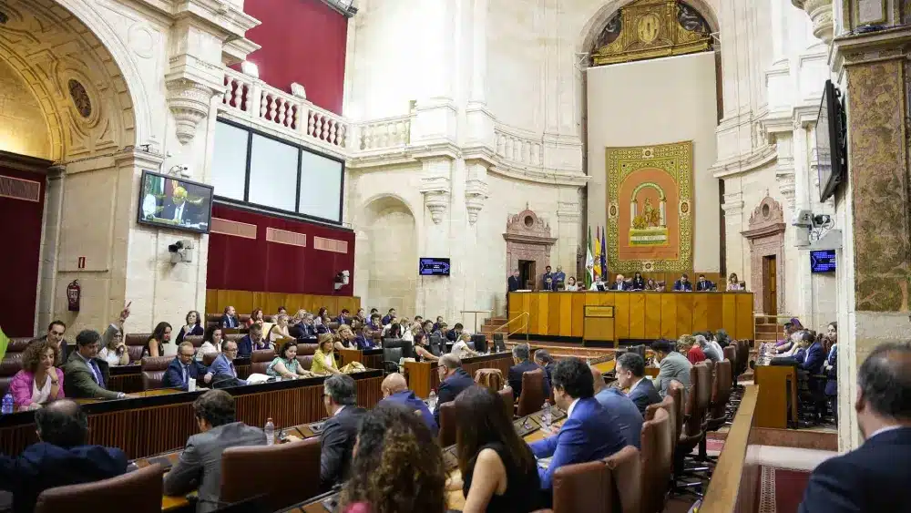 Imagen de archivo del Pleno del Parlamento andaluz. - JOAQUÍN CORCHERO/PARLAMENTO DE ANDALUCÍA