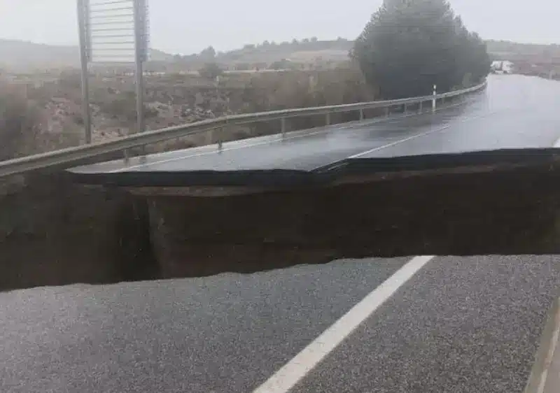 Calzada entre Serón e Hijate, en Almería. @lacomarcaN