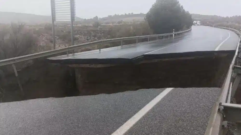 Calzada entre Serón e Hijate, en Almería. @lacomarcaN