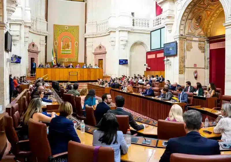 Pleno del Parlamento andaluz. (Foto de archivo). - JOAQUÍN CORCHERO/PARLAMENTO DE ANDALUCÍA