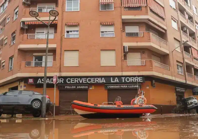 Barrio afectado Valencia. EP