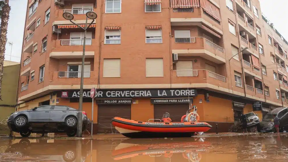 Barrio afectado Valencia. EP