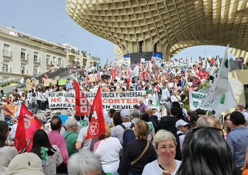 Archivo - Manifestación de Marea Blanca en Sevilla. (Foto de archivo). - IU - Archivo