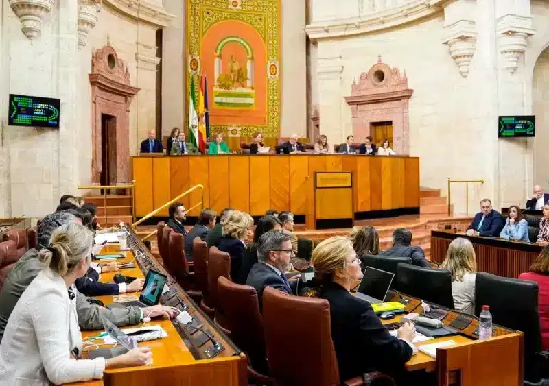 Sesión plenaria en el Parlamento andaluz. (Foto de archivo). - JOAQUÍN CORCHERO/PARLAMENTO DE ANDALUCÍA