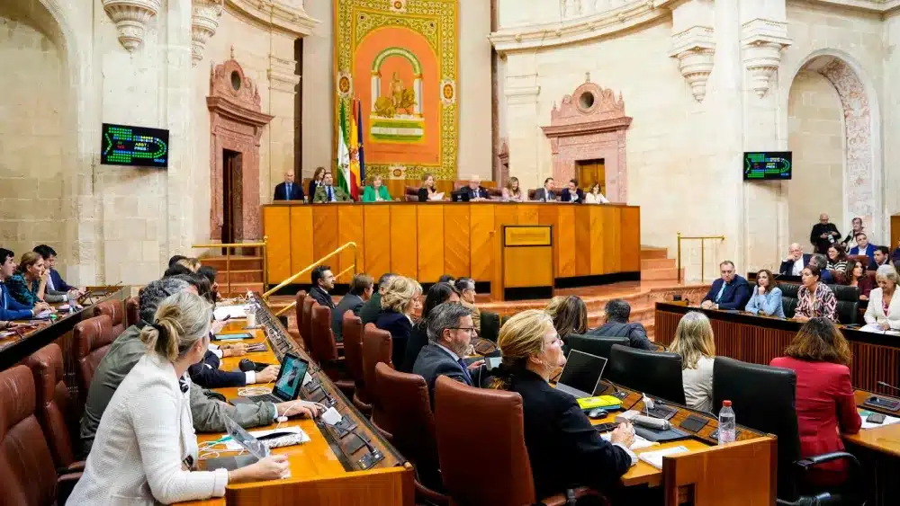 Sesión plenaria en el Parlamento andaluz. (Foto de archivo). - JOAQUÍN CORCHERO/PARLAMENTO DE ANDALUCÍA