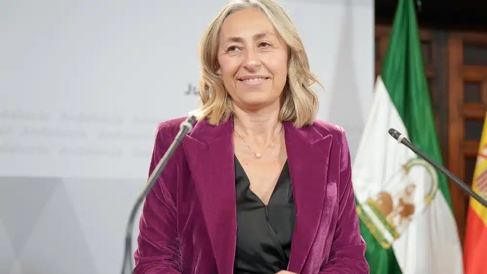 La consejera de Salud y Consumo, Rocío Hernández, durante la rueda de prensa. A 26 de diciembre de 2024, en Sevilla (Andalucía, España). El Consejo de Gobierno de la Junta de Andalucía se reúne en el Palacio de San Telmo para llevar el control de los tema - María José López - Europa Press