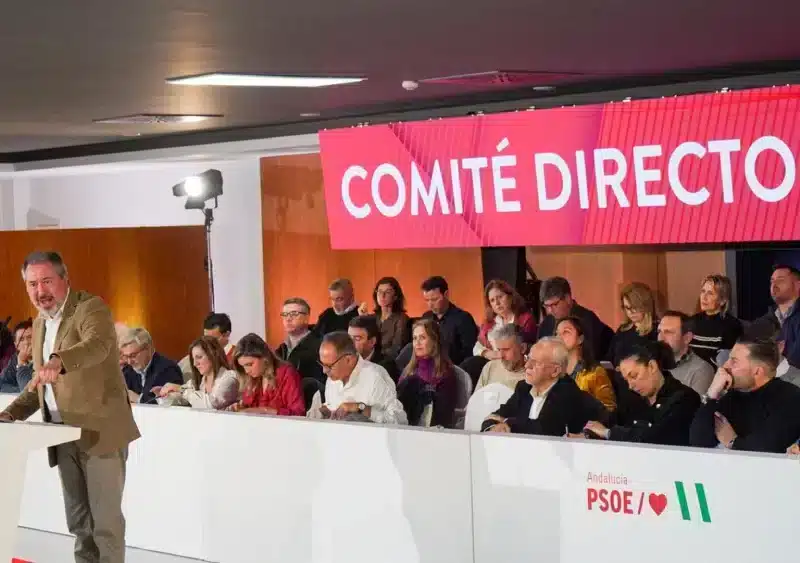 El secretario general del PSOE de Andalucía, Juan Espadas interviene en el Comité Director del partido. A 20 de diciembre de 2024, en Jaén, Andalucía (España). El secretario general del PSOE de Andalucía, Juan Espadas, ha participado en Jaén en la reunión - Adelina Cortés - Europa Press