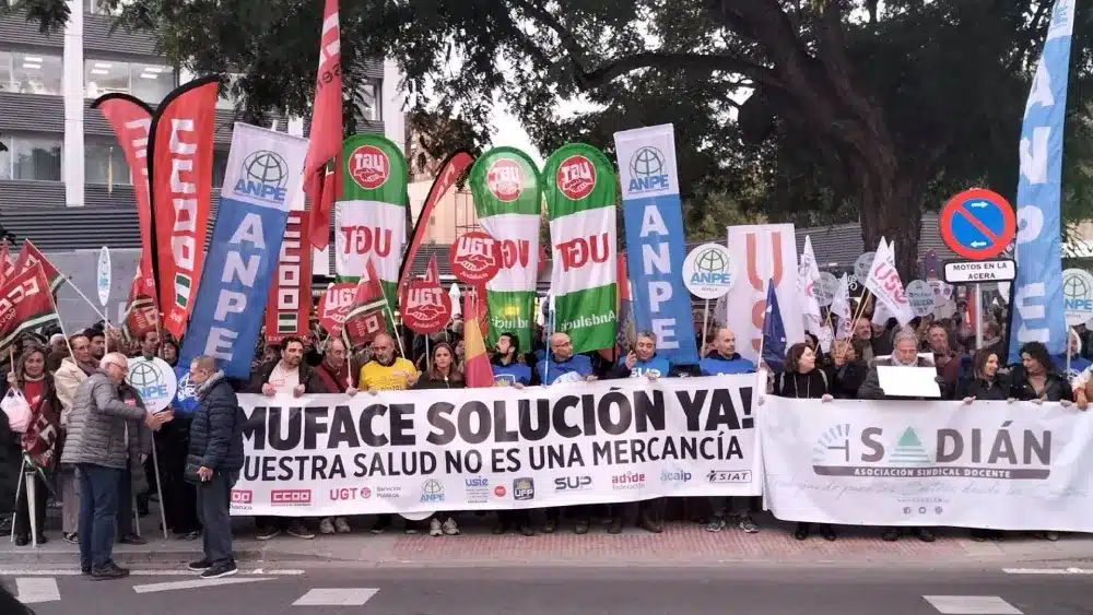 Protesta este miércoles por el nuevo convenio de Muface. - UGT