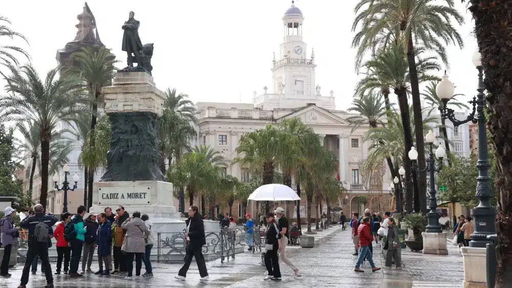 Fotografía de la ciudad de Cádiz lluviosa / Rocío Ruz / Europapress