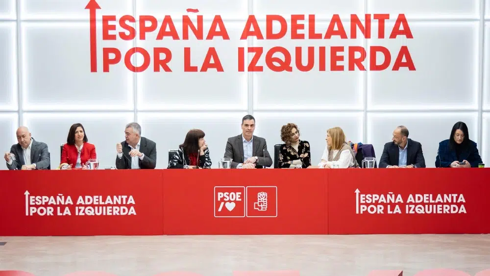 El presidente del Gobierno y secretario general del PSOE, Pedro Sánchez, preside la reunión de la Ejecutiva Federal / PSOE