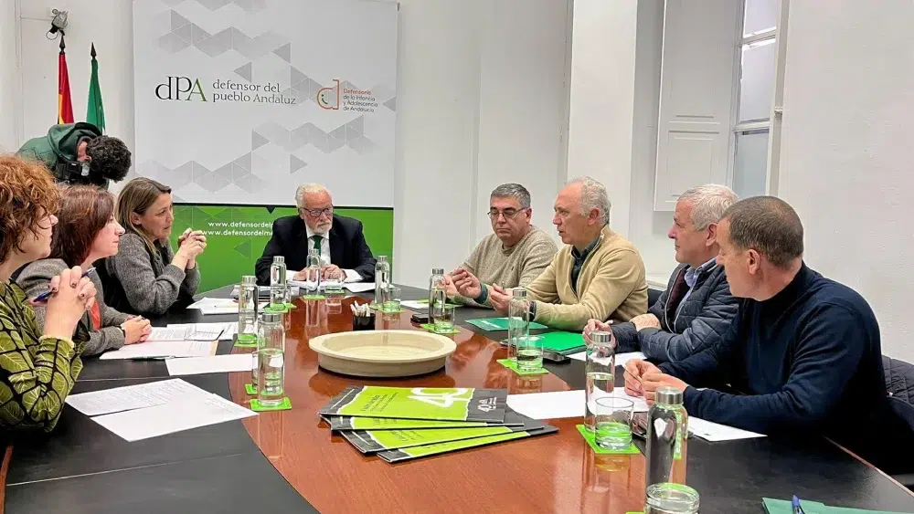 Reunión de los sindicatos con el defensor del pueblo andaluz, Jesús Maeztu - SATSE